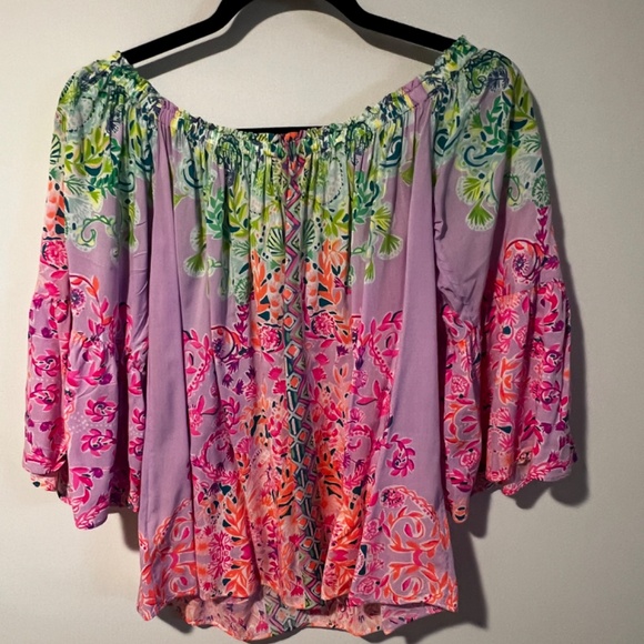 Lilly Pulitzer Off-the-shoulder Blouse - Picture 6 of 8